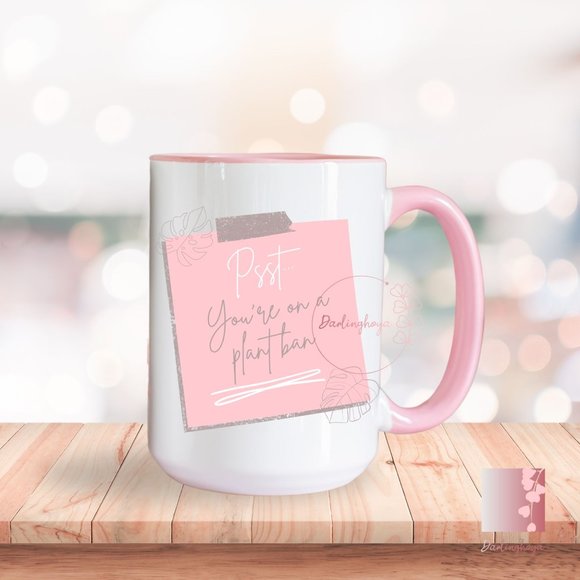 Darlinghoya Other - Plant Ban Ceramic 15 Oz Mug